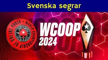 Logga WCOOP 2024. Ovanför loggan står texten "Svenska segrar"