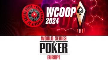 Loggor för WCOOP och World Series of Poker Europe