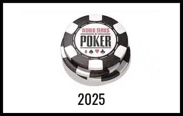 Bild på loggan för WSOP. Under loggan står det 2025.